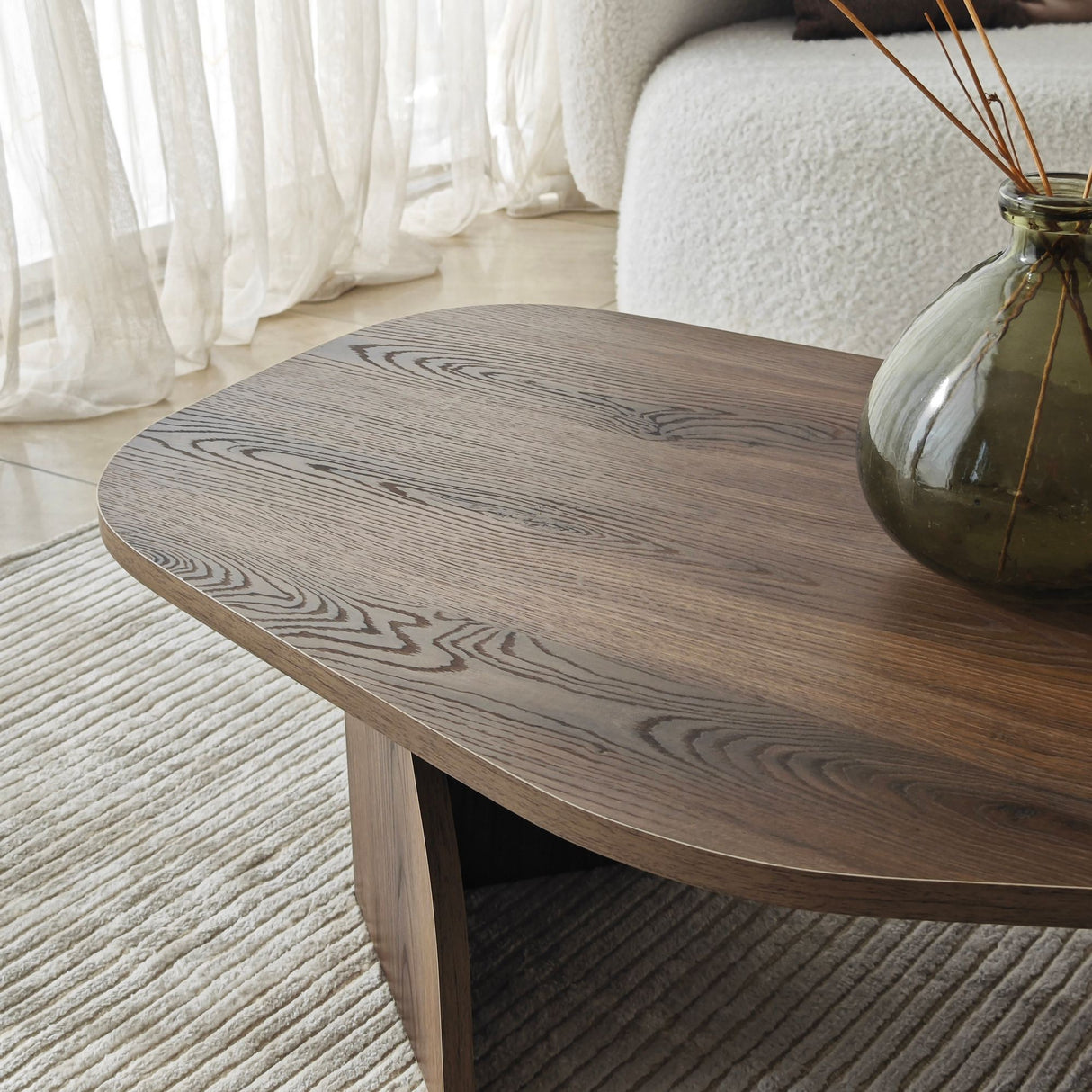 Organische Salontafel Walnoot Melamine Rack - 105x65 cm