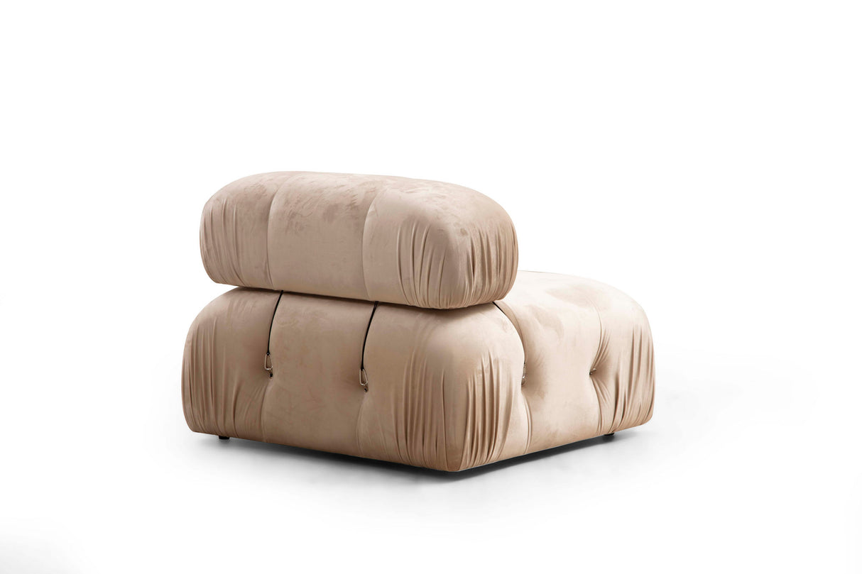 Modulaire bank 3-zits Bubble velvet beige