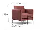 Fauteuil Sino Pink