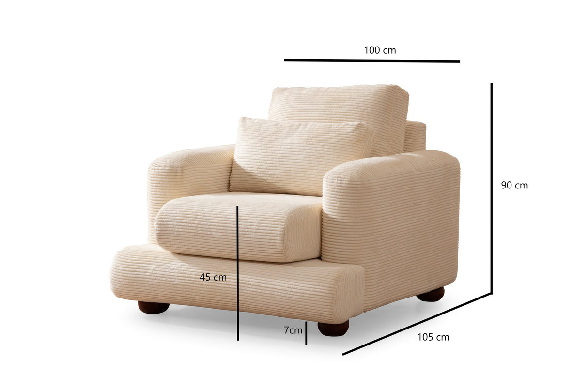 Fauteuil River Beige