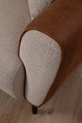 Hoekbank met slaapfunctie Links Aren Beige Cinnamon