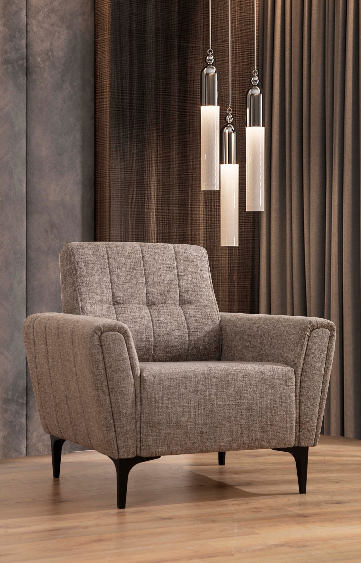 Fauteuil Hamlet Licht Bruin