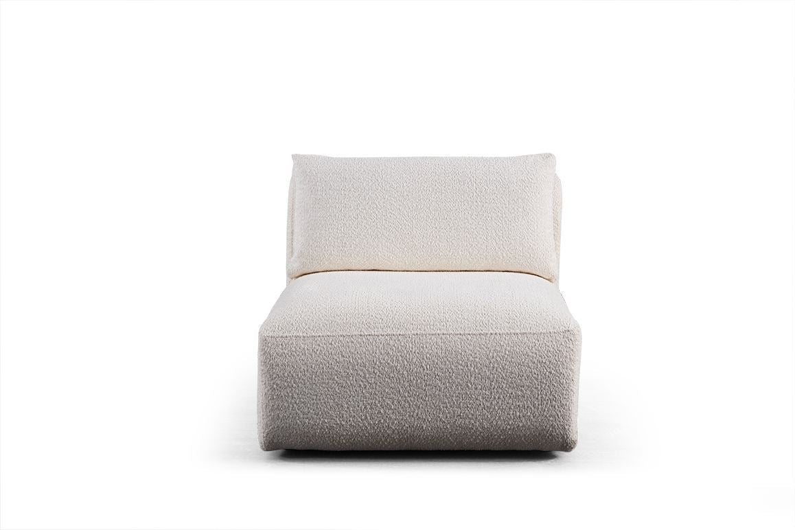 Sofia 3-zitsbank wit 290 cm 100% polyester