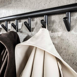 Kapstok Kimi 10-Haaks Zwart Ceramic - Met Roede en Hoedenplank