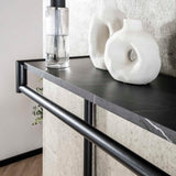 Kapstok Kimi 20-Haaks Zwart Ceramic - Met Roede en Hoedenplank