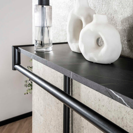 Kapstok Kimi 20-Haaks Zwart Ceramic - Met Roede en Hoedenplank