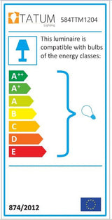 Hanglamp 6-lichts Goud Glas Sereno