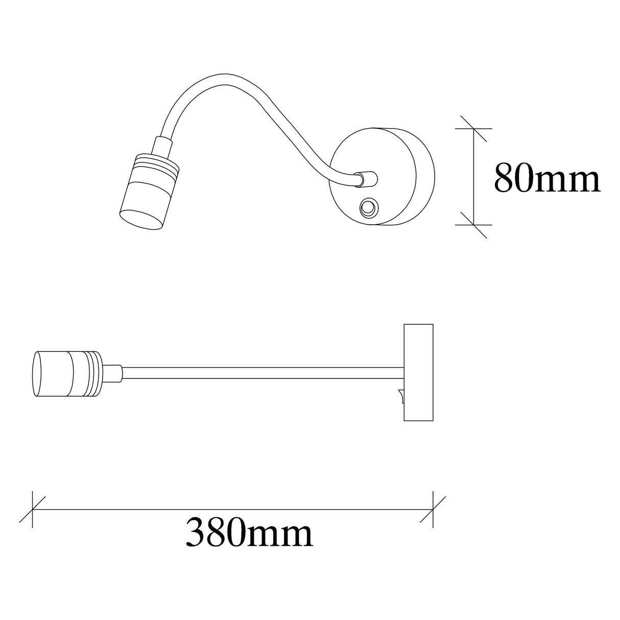 Wandlamp Zwart Metaal Veridia