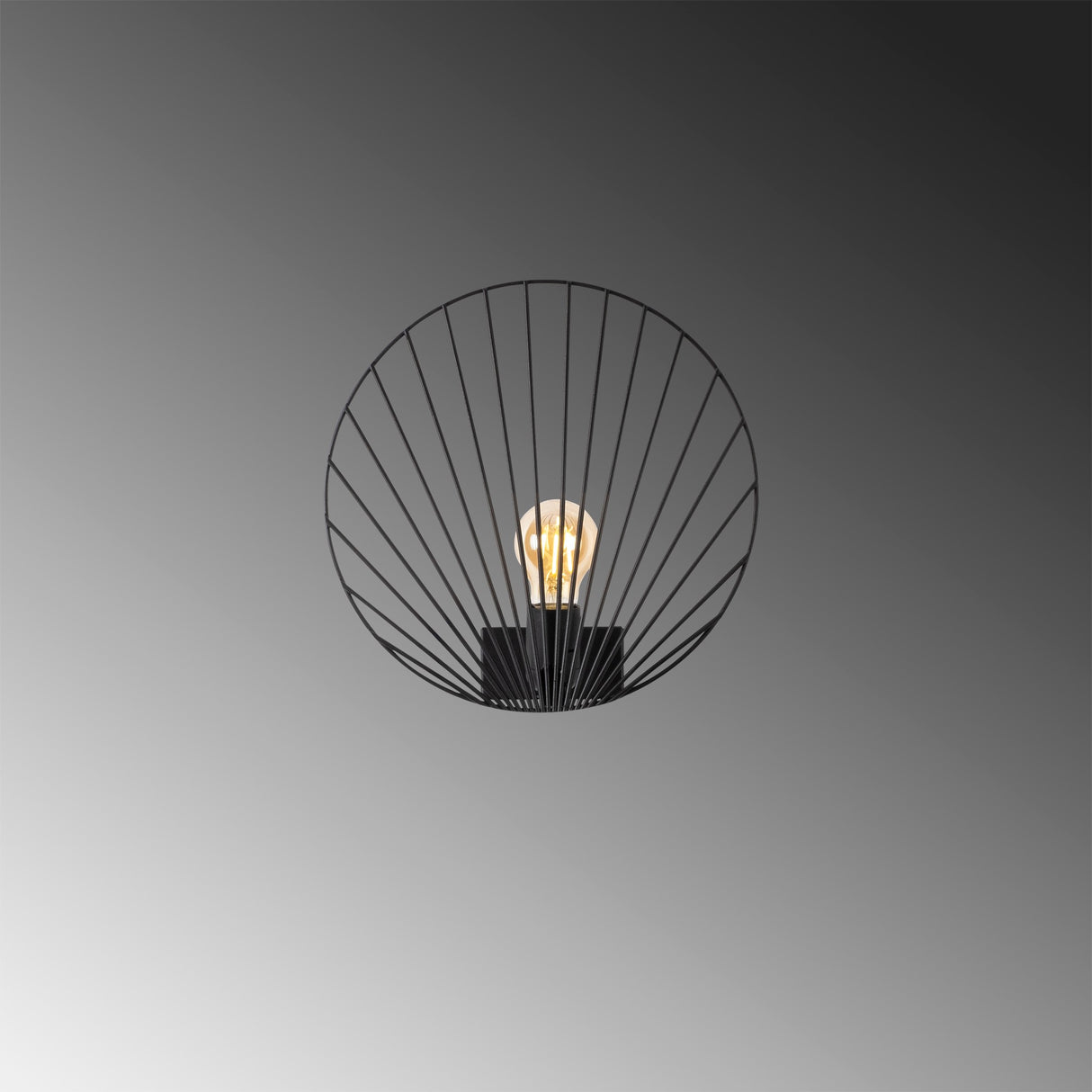 Wandlamp Zwart Metaal Arbor