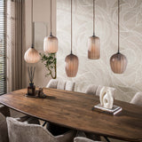 Hanglampen - Hanglamp 5 - lichts bruin frosted glas Arda - Dimehouse
