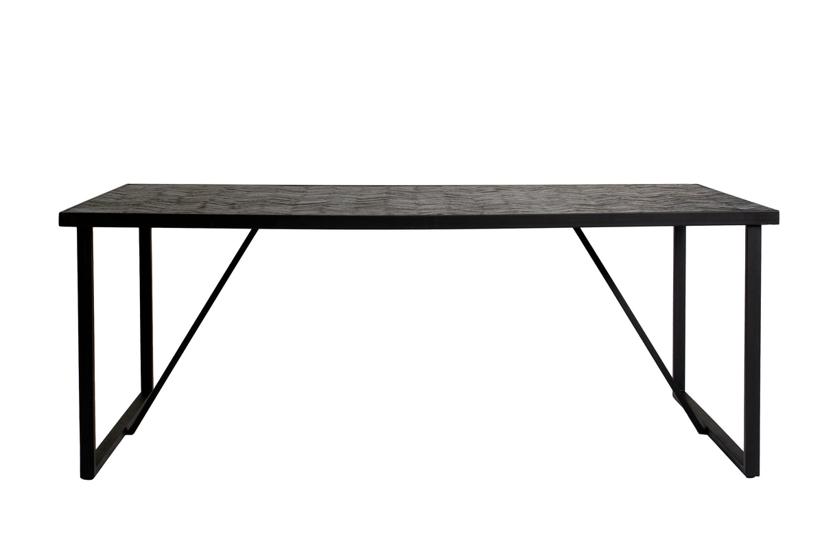 Esstisch Blackster Teak Black 160x90 cm