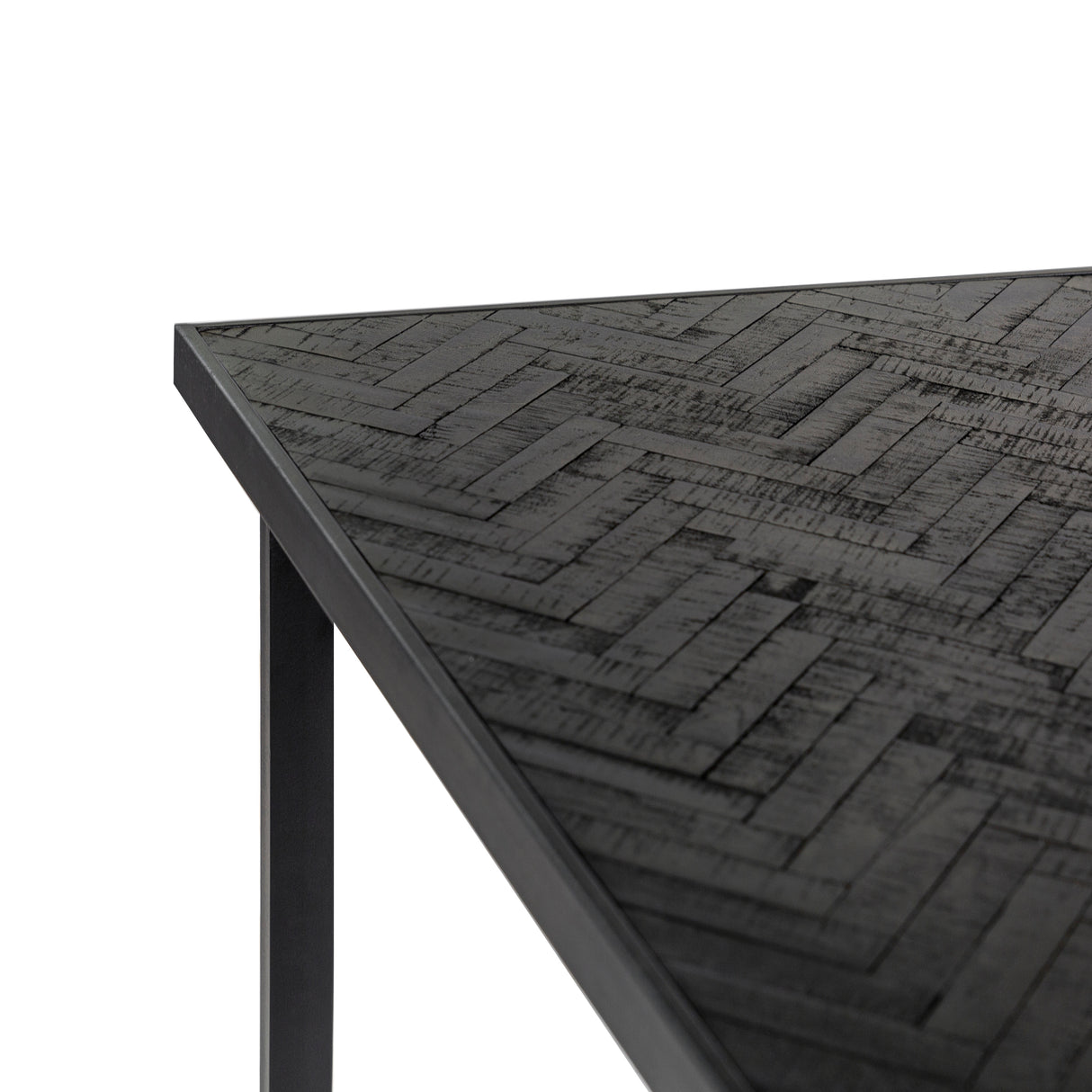 Dining table blackster teak black 160x90 cm