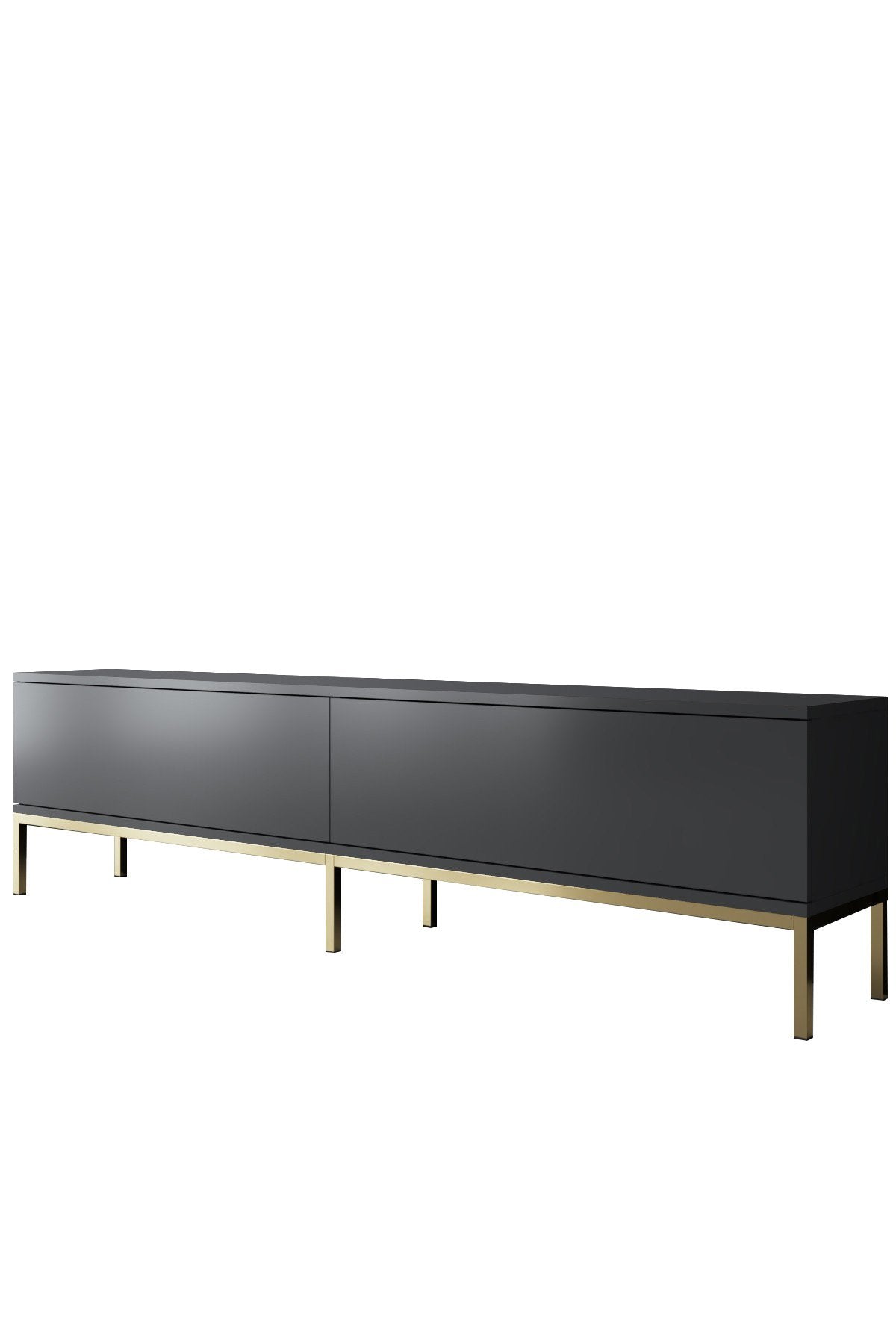 TV Meubel Lord Antraciet Goud Melamine 180x47x30 cm