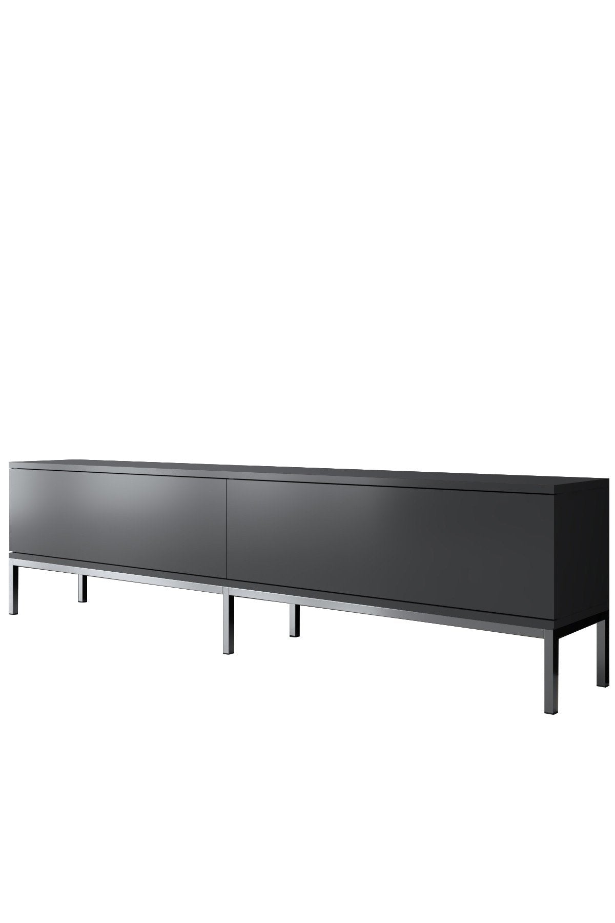 TV Meubel Lord Antraciet Zilver Melamine 180x47x30 cm