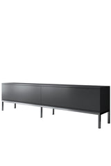 Meubelset Antraciet Lord - Salontafel + TV Meubel + Dressoir - Zilver Frame