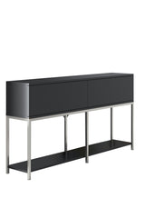 Meubelset Antraciet Lord - Salontafel + TV Meubel + Dressoir - Zilver Frame