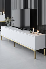 TV Meubel Lord Wit Goud Melamine 180x47x30 cm