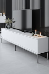 TV Meubel Lord Wit Zilver Melamine 180x47x30 cm