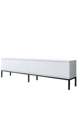 TV Meubel Lord Zwart Wit Melamine 180x47x30 cm