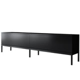 TV Meubel Lord Zwart Melamine 180x47x30 cm