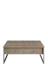 Meubelset Walnoot Luxe - Salontafel + TV Meubel + Dressoir - Zilver Frame