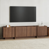 Lowen tv-meubel in Milano walnoot 180 cm Melamine gecoat houtcomposiet
