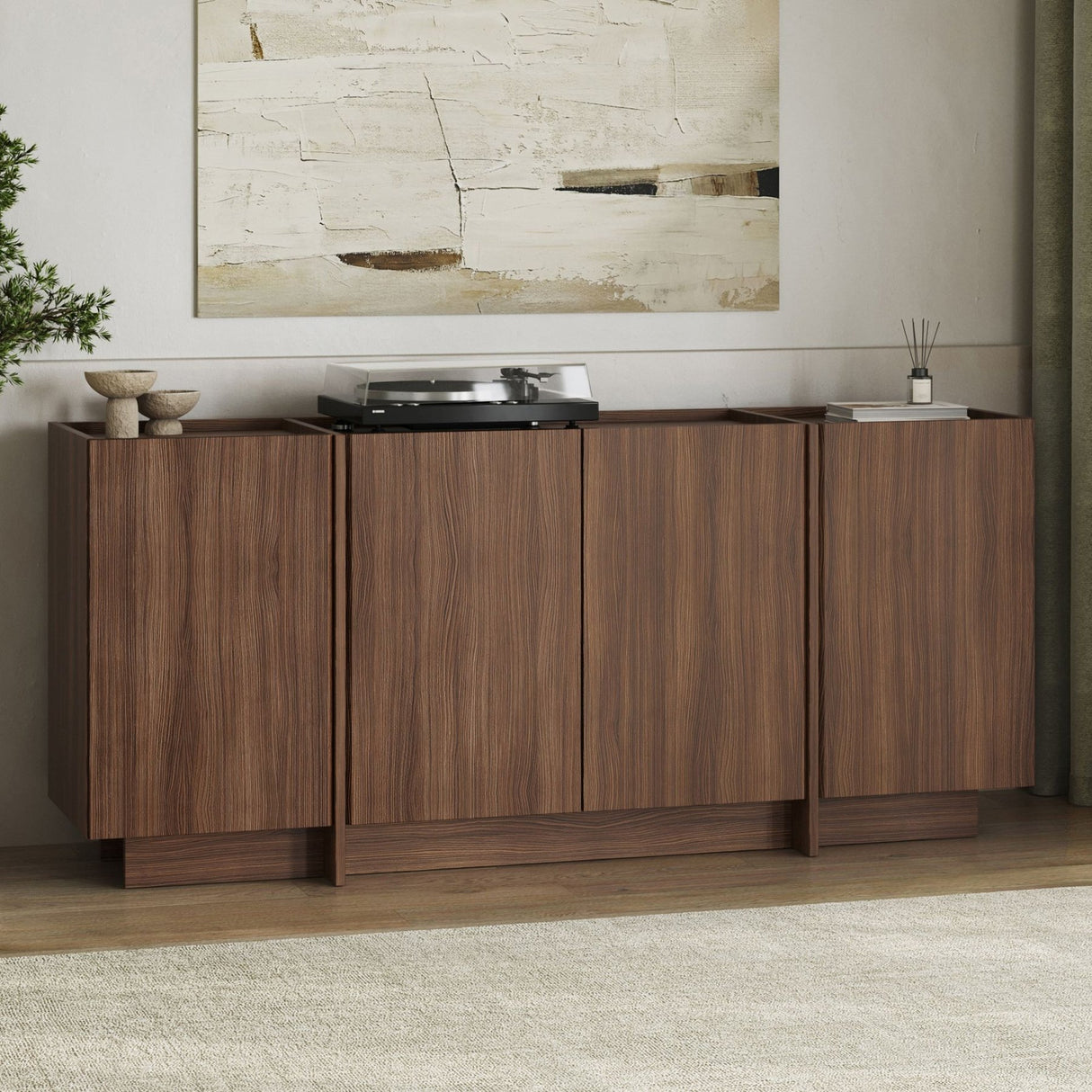 Dorma wandtafel in Milano walnoot 180 cm Met melamine gecoat houtcomposiet