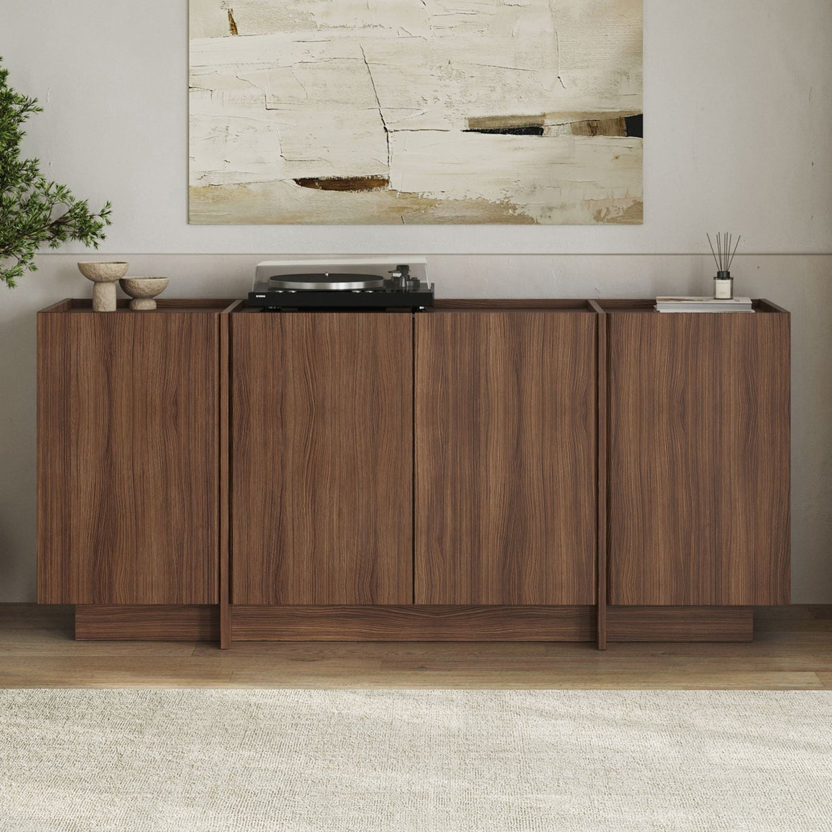 Dorma wandtafel in Milano walnoot 180 cm Met melamine gecoat houtcomposiet