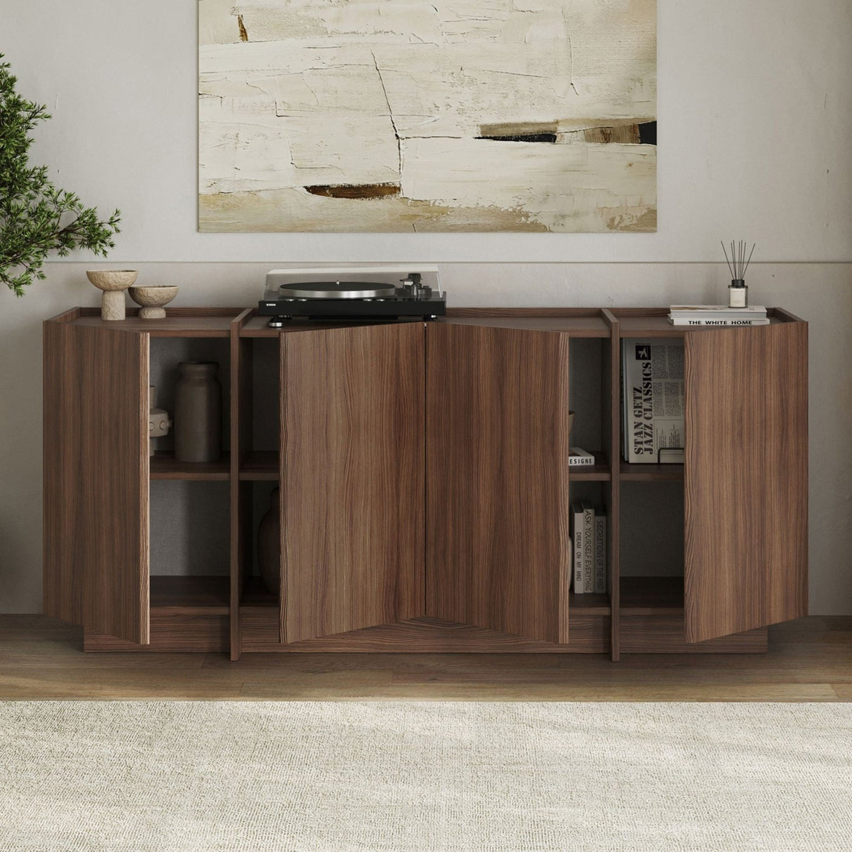 Dorma wandtafel in Milano walnoot 180 cm Met melamine gecoat houtcomposiet