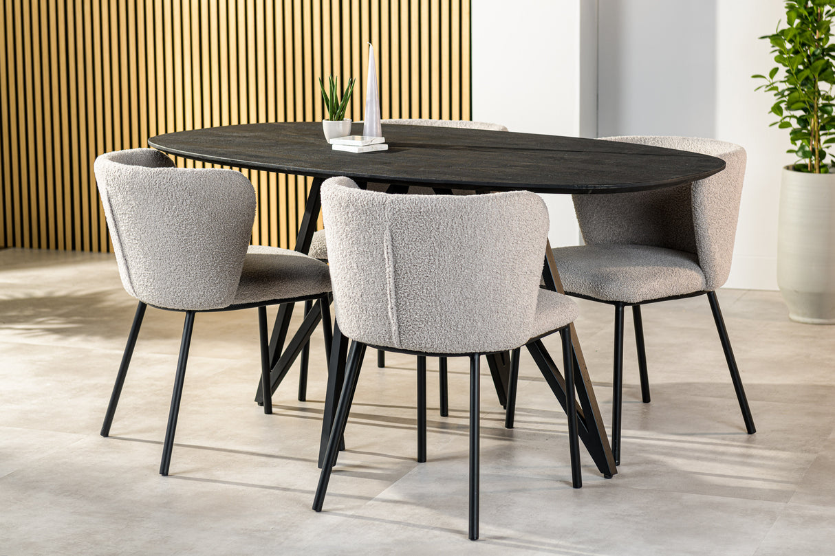 Dining table Arlo Acaciahout Black