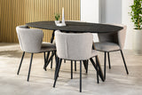 Dining table Arlo Acaciahout Black Danish oval