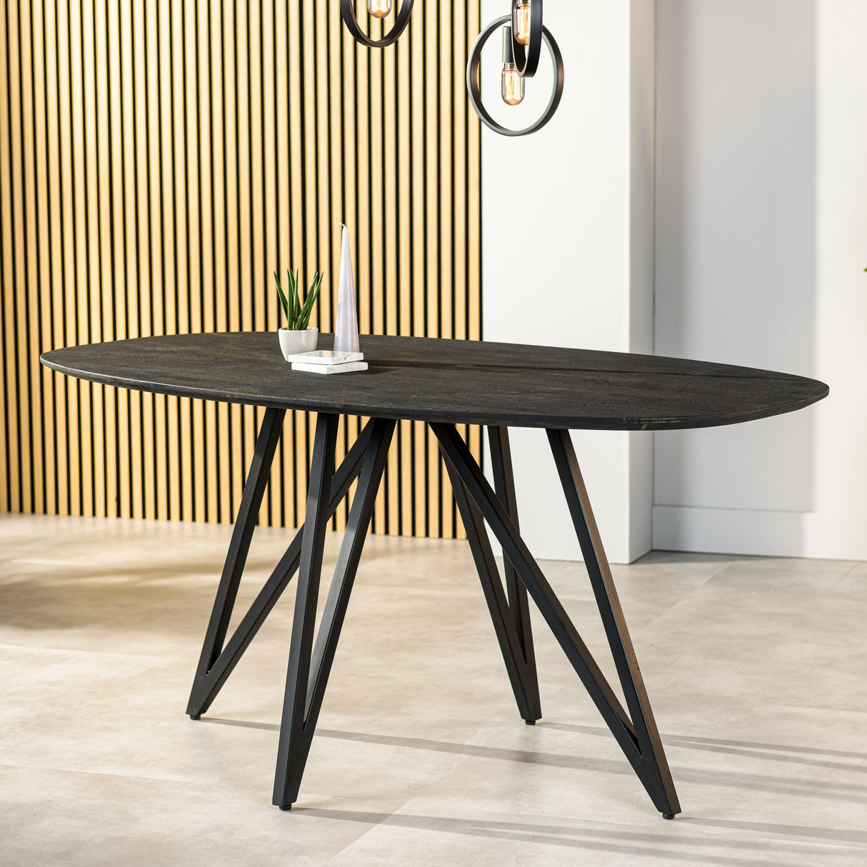 Dining table Arlo Acaciahout Black