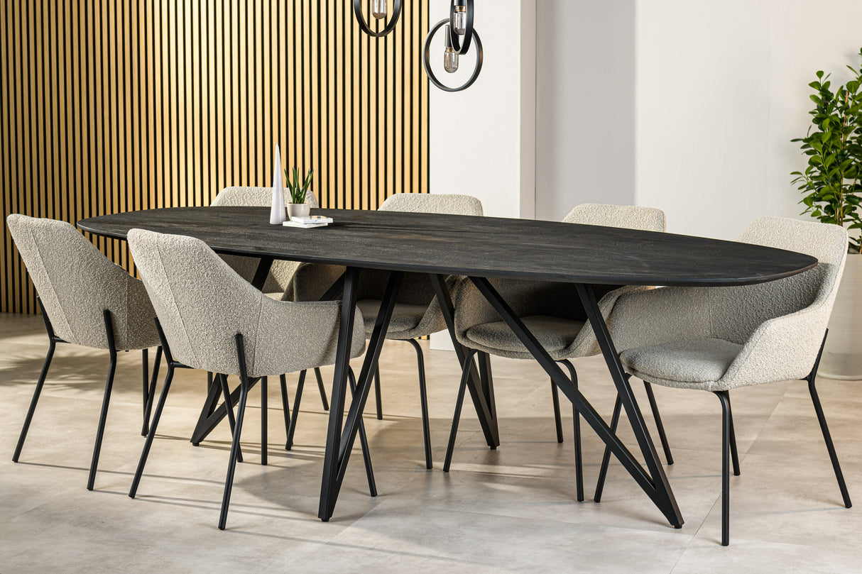 Dining table Arlo Acaciahout Black