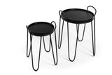 Coffee table, set of 2, A340 Black