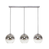 Lampe suspendue en verre Juliette 3-Light Smokey Glass