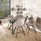 Glazen hanglamp Juliette 3-lichts smokey glass