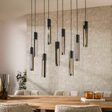 Hanglamp Judy 9-lichts zwart