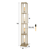 Design vloerlamp Ardon 4-lichts Beige 160 cm