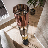 Vloerlamp Nox 3-lichts Zwart Metaal 175 cm