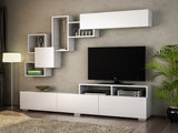 TV Meubel Set Elit Wit Melamine 210x46,8x36,8 cm