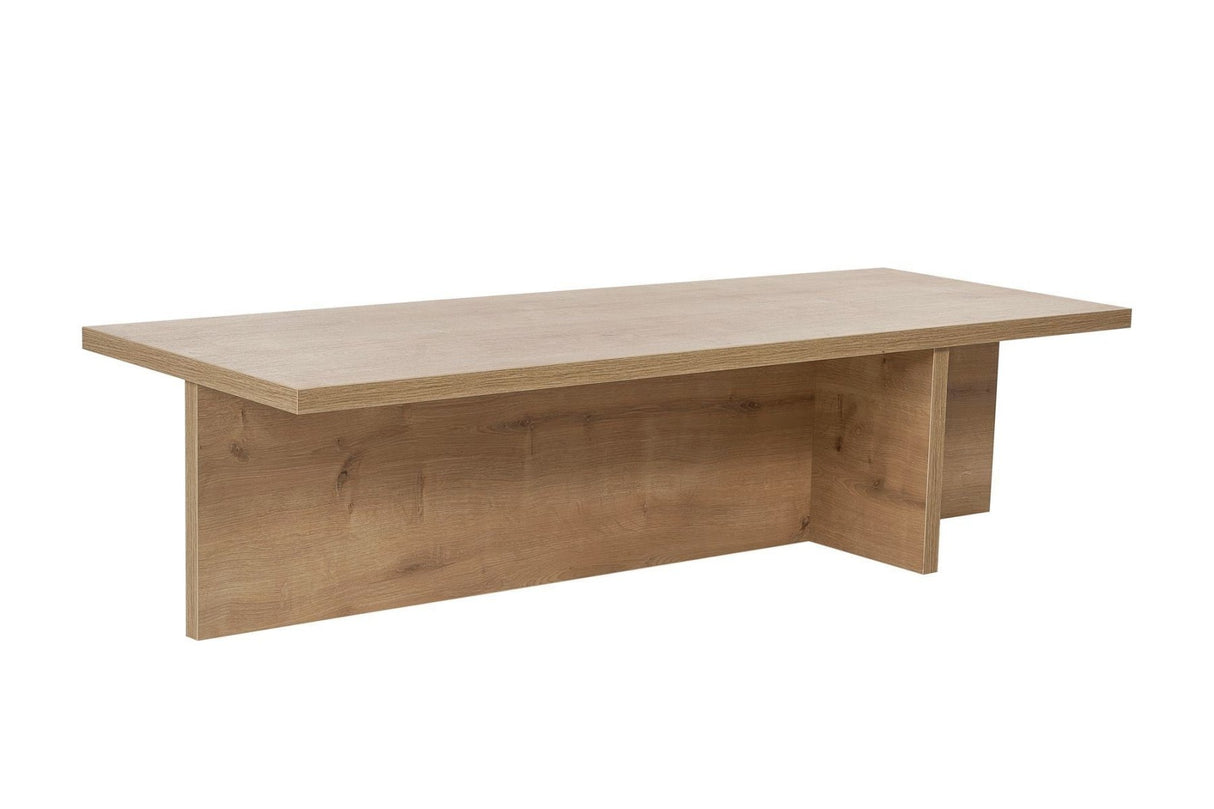 Rechthoekige salontafel Portland eiken melamine 120x45x30 cm