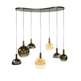 Cluster Hanglamp Sienna 7-lichts Bruin