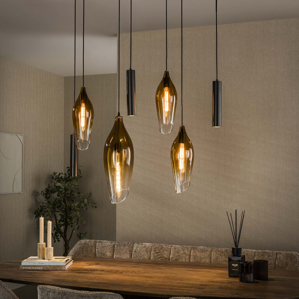 Hanglamp cocoon pendel bruin