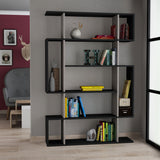 Boekenkast Mito Antraciet Bruin Melamine 110x161x25,5 cm