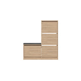 Schoenenkast Dude Eik Melamine 105x118,5x26 cm