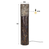 Vloerlamp cilinder Brick 120 cm zwart bruin