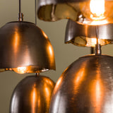 Industrial hanging lamp Jame 7-lights kicked