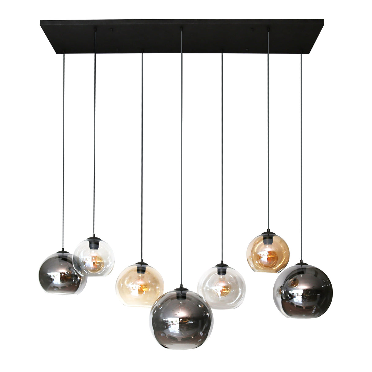 Moderne Hanglamp Juliette Glas 7-lichts