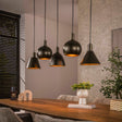 Hanglampen - Hanglamp Sienna 5 - lichts Bruin 120 cm - Dimehouse