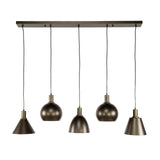 Hanglamp Sienna 5-lichts Bruin 120 cm